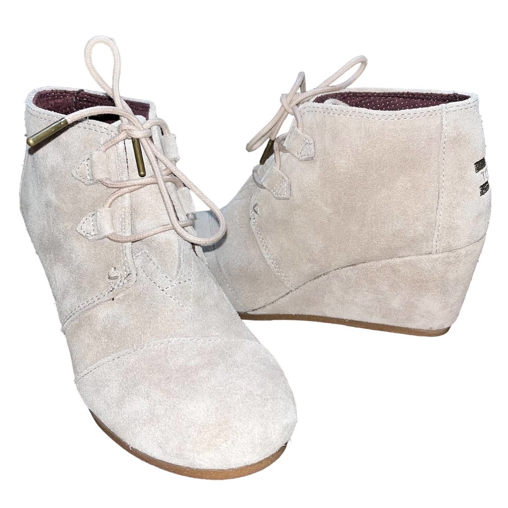 Toms Cream Ankle Boots